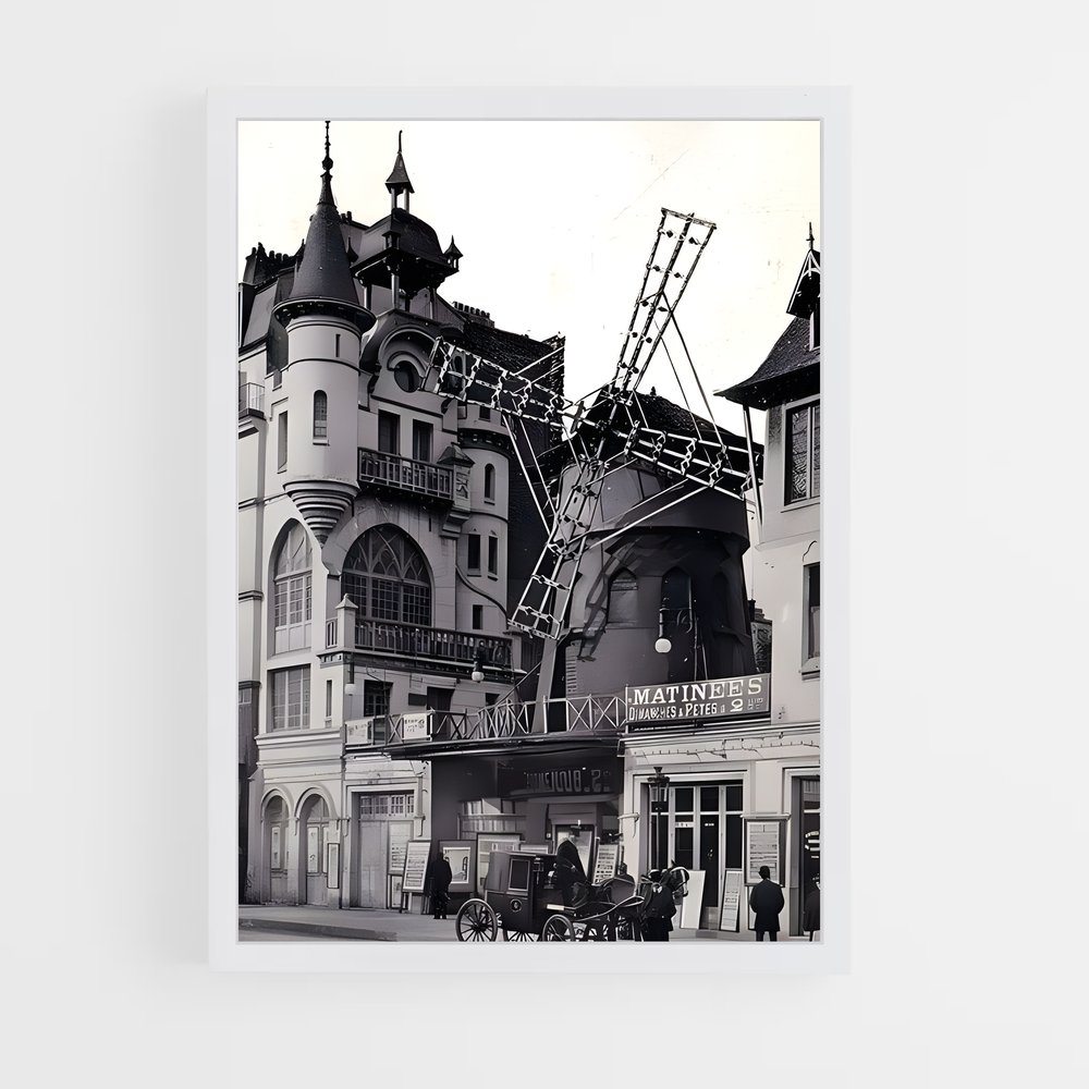 Poster L'Horloge de Paris – affiche Jeux Olympiques (vue 3)